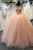 2024 Scoop Long Sleeves Ball Gown Sweetheart PSX7JLKK