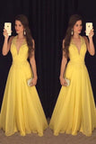 2024 Prom Dresses A Line Halter Chiffon With Applique PKKJ7SA6