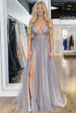 Sexy Spaghetti Straps Floor Length Beading Prom Dress With Rhinestone Long Evening STKPLRDFBQB