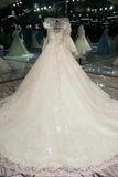 2024 Wedding Dresses Lace Up High Quality PSM5MT7L