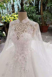 2024 New Arrival Excellent Wedding Dresses Lace Up High Neck With Appliques PC47N889