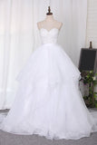 2024 Wedding Dresses Sweetheart Beaded Bodice Court PPHNZCM2