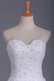 2024 Asymmetrical Sweetheart Beaded Bodice Prom Dresses A Line PKNLJQ1D