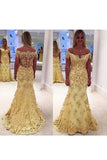 2024 Off The Shoulder Prom Dresses Tulle With Applique Sweep PZ582YE9