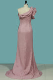 2024 One Shoulder Satin Evening Dresses PA1ENTH7