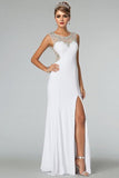 2024 New Arrival Prom Dresses Scoop Neckline Sheath/Column Floor Length Fast P8ZRMDMZ