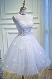 A Line Appliques Homecoming Dresses PH44FX6F