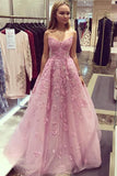 Gorgeous Sweetheart Tulle Lace Applique Strapless Floor Length Prom Dresses