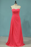 2024 Bridesmaid Dresses Sheath/Column V Neck Floor P13EDQ1H