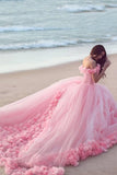 2024 Off The Shoulder Ball Gown Quinceanera Dresses Tulle With PEZ4E5YF