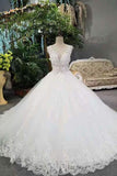 2024 New Arrival Wedding Dresses Lace Up With Appliques PSKY6H7E