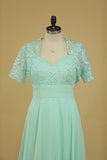 2024 New Arrival Mother Of The Bride Dresses A Line Straps Chiffon & Lace With PHMH9S24