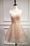 2024 Cocktail Dresses A Line Scoop Tulle Short/Mini PBL48QTQ