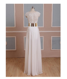 Cap Sleeves Sexy V-neck Side Slit Wedding Party Dresses Popular prom dresses online