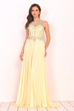 2024 Sexy Open Back Prom Dresses Scoop Chiffon With PBJEQQRL