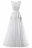 Beautiful A-Line Long Lace Tulle Zipper Evening Dress Ball Gown P9GDPGQH