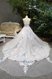 2024 Low Price Floor Length Wedding Dresses Lace Up Strapless With P12XJY7Y