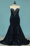 2024 New Arrival Prom Dresses Sweetheart Satin With PGQ74CSS