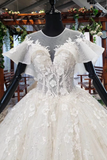 Gorgeous Ball Gown Big Wedding Dresses Princess Bridal Dress With STKPRBJ5CLK