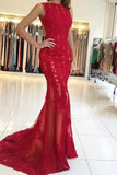 2024 Sexy Open Back Bateau Prom Dresses PAH3TY8Q