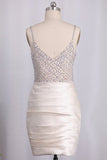 2024 Spaghetti Straps Sheath Collection Homecoming Dresses P9TDP82J