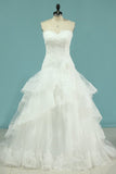 2024 Wedding Dresses Mermaid Sweetheart Tulle PRBAERGC