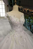 2024 New Arrival Marvelous Wedding Dresses Lace Up With Appliques And Bow Knot P3KD6EXT