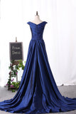 2024 Off The Shoulder Prom Dresses Taffeta Sweep P9GAC7GQ