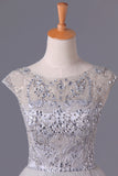 2024 Bateau A Line Short Beaded Bodice Homecoming Dresses P9QT3H2T