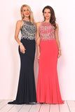 2024 Spandex Scoop With Beading Prom Dresses P5KBHHL8