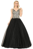 2024 New Arrival Quinceanera Dresses V Neck Tulle PY7X6JT4