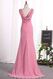 2024 Sexy Open Back Bridesmaid Dresses V Neck P98ZL6SJ