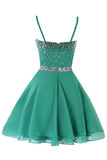 2024 New Arrival Homecoming Dresses A Line Spaghetti Straps With P2E588GH