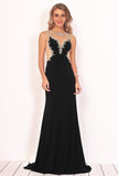 2024 Mermaid Boat Neck Spandex Prom Dresses PQ5KBAS5