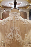 2024 New Arrival Marvelous High Neck Wedding Dresses With Bow Knot Appliques PZ2JDA1X