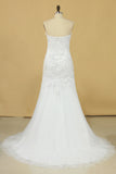 2024 Sweetheart Wedding Dresses Tulle Mermaid/Trumpet PXJZKR37