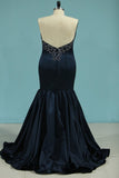 2024 New Arrival Prom Dresses Sweetheart Satin With PGQ74CSS