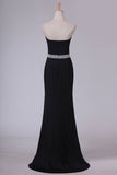 2024 Prom Dresses Spandex Sheath Sweetheart With Beading PHA2S3K7