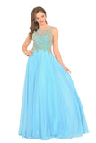 2024 Prom Dresses Scoop Chiffon With Beading A PTPS21JR