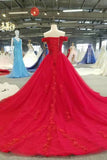 2024 Off The Shoulder Wedding Dresses / Prom Dresses A Line With PPRLKJRN