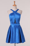 2024 Homecoming Dresses Straps A Line Satin PPBY3JNR