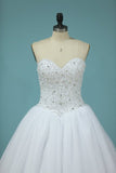 2024 Sweetheart Bridal Dresses Ball Gown Tulle White PCL7MA9N