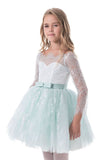 2024 Flower Girl Dresses A Line Boat Neck Long Sleeves PLYZ7179