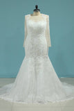 2024 Scoop Wedding Dresses Mermaid Long PNNX4GZ9