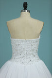 2024 Sweetheart Bridal Dresses Ball Gown Tulle White PCL7MA9N