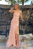 Strapless Long Mermaid Prom Dress with Slit