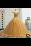 2024 Off The Shoulder Ball Gown Quinceanera Dresses Tulle With PEZ4E5YF