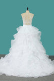 2024 Scoop Tulle With Applique Detachable Wedding P6CEYH77