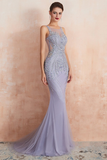 Mermaid V-Neck Long Evening Dress Prom Dress