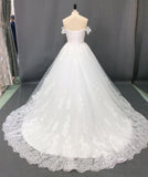 Ball Gown Off the Shoulder Sweetheart Wedding Dresses with Lace up, Wedding Gowns STK15561